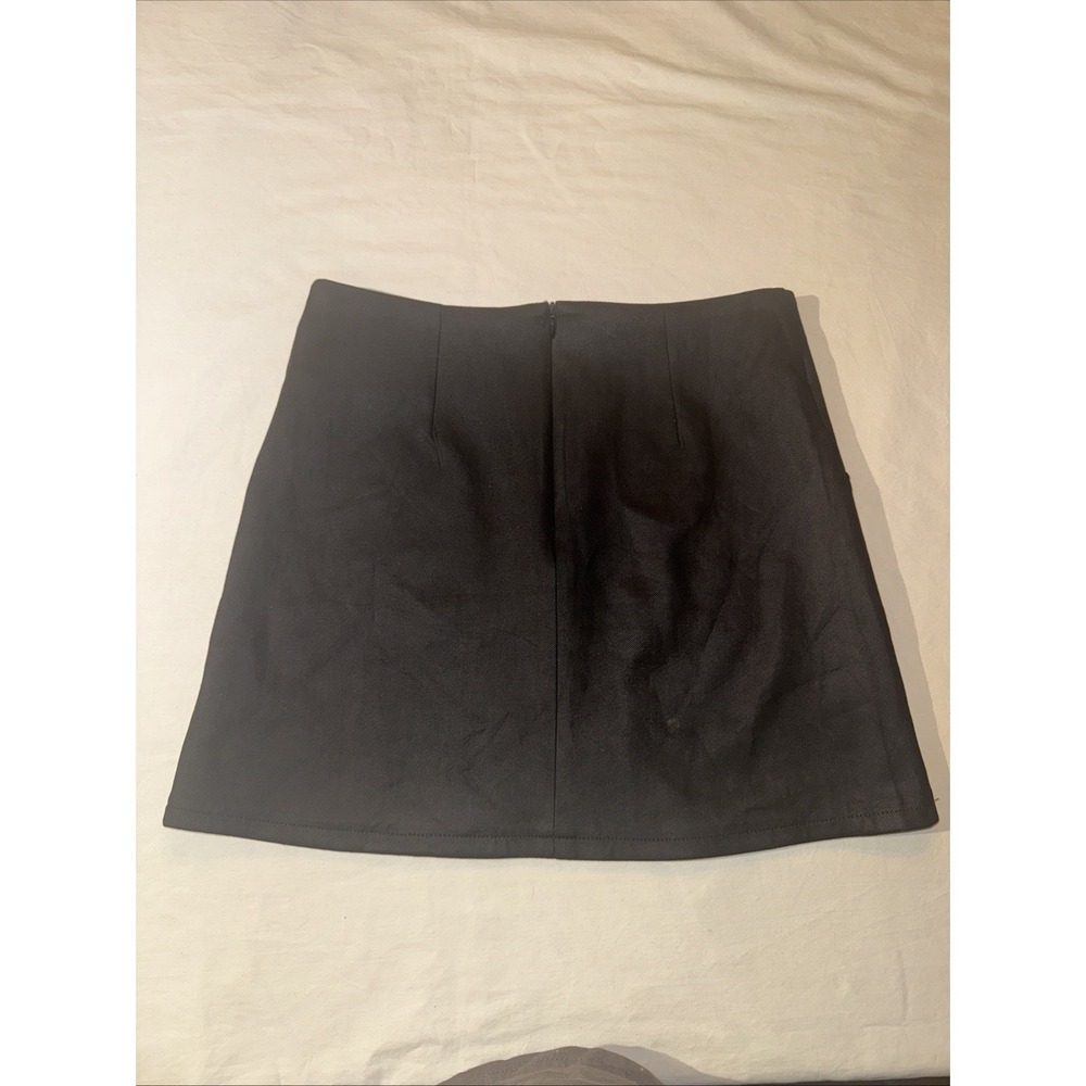 Listicle Black Mini Skirt Women Size Small Front Pockets Rear Zip - Picture 5 of 5